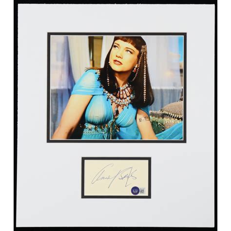 Anne Baxter Signed Custom Matted Cut Display Beckett Pristine Auction