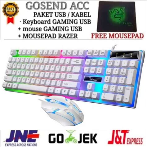 Promo Paket Keyboard Gaming Mouse Gaming Usb Mixie X90A Kabel Usb