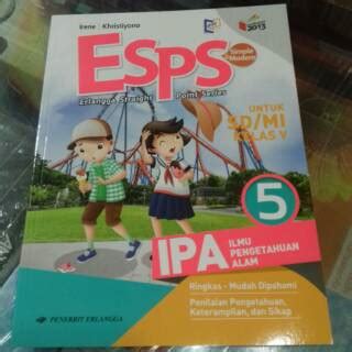 Jual Buku ESPS IPA SD Kelas 5 K13 Revisi 2016 Erlangga Indonesia Shopee