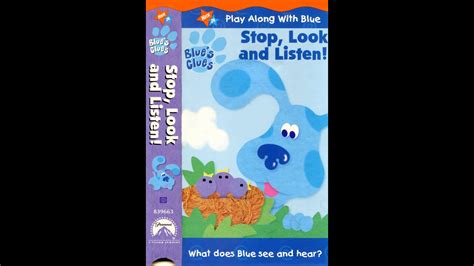 Opening To Blue S Clues Stop Look And Listen Us Vhs Youtube