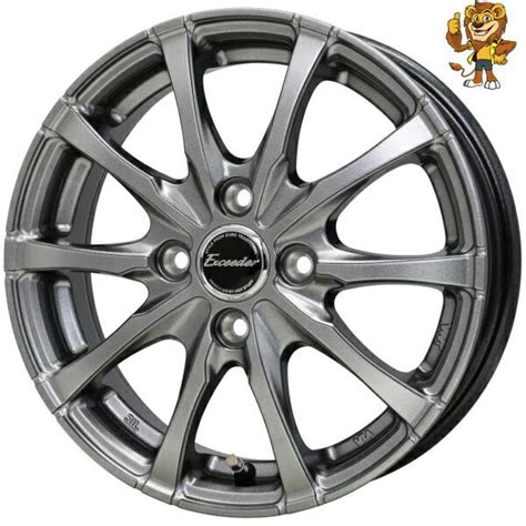 HOT STUFFホットスタッフ ホイール4本セット HOT STUFF Exceeder E08 DS 14インチ 4 5J PCD100 4H インセット50 エクシーダー