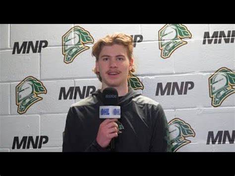 Ohl Championship Series Pre Game Oliver Bonk London Knights Youtube