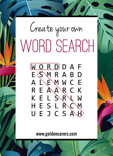 Create Your Own Word Search