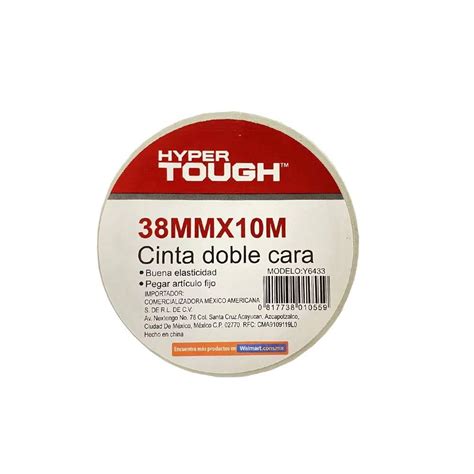 Cinta Doble Cara Hyper Tough Blanco 25 Mm X 25 M Walmart