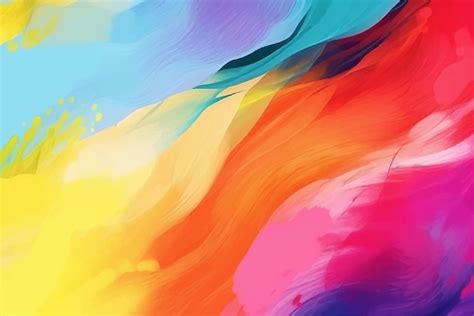 Premium Vector Multicolored Grunge Abstract Brush Stroke Background