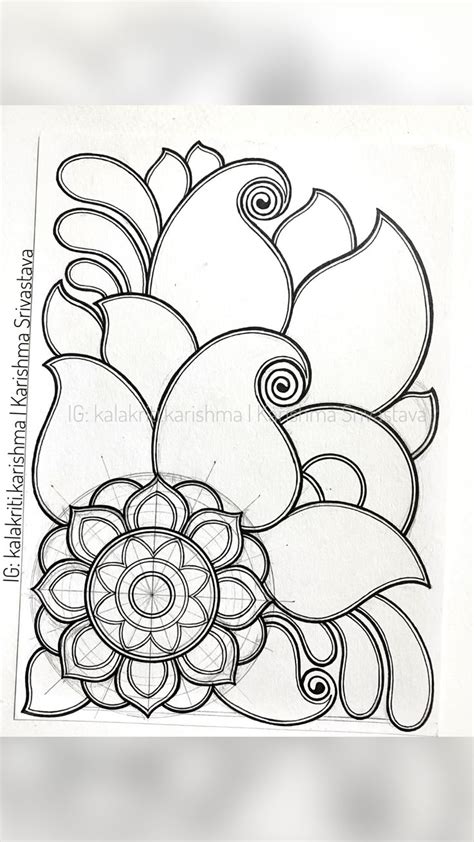 Instagram Kalakriti Karishma Karishma Srivastava Mandala Artist Mandala Drawing Line Art