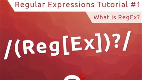 Regular Expressions Regex Tutorial 1 What Is Regex Youtube