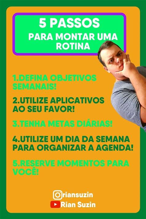 5 Passos Para Criar Uma Rotina