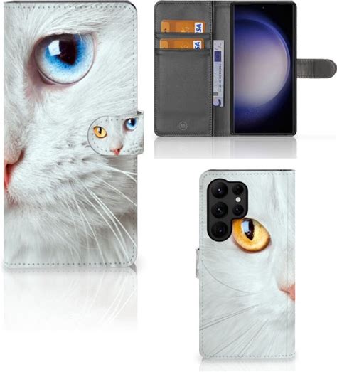 Gsm Hoesje Samsung Galaxy S Ultra Bookcover Case Witte Kat Bol