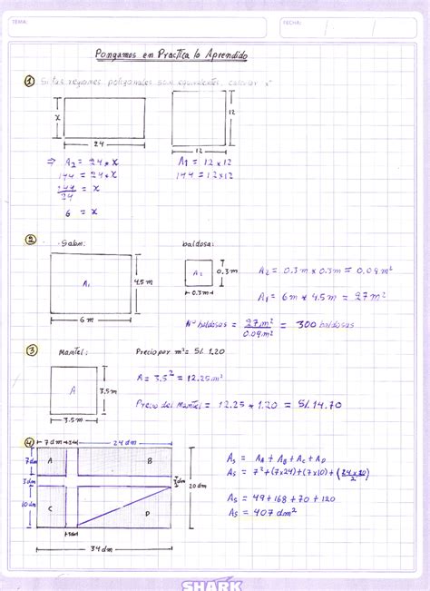 Perimetro Y Area De Las Figuras Geometricas Rowrich The Best Porn Website