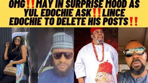 Queen May In Surprise Mood After Yul Edochie Ask Lince Edochie To