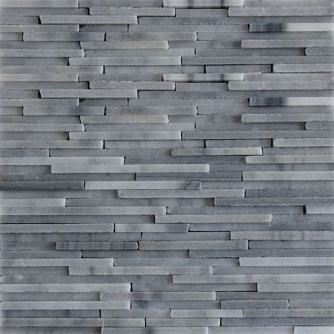 Horizontal Plain Dark Grey Tiles Mosaic | Mosaic Marble