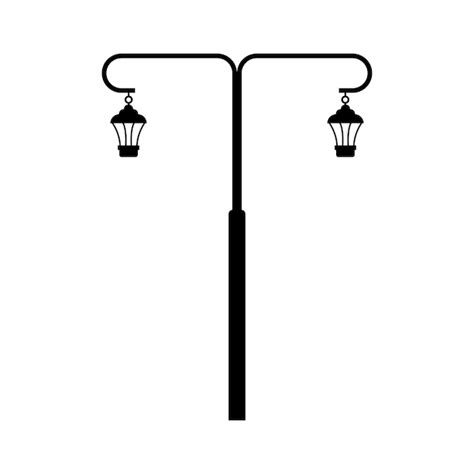 Premium Vector Street Lighting Lamp Icon