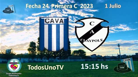 Victoriano Arenas Vs Claypole Fecha 24 Torneo Primera C 2023 YouTube