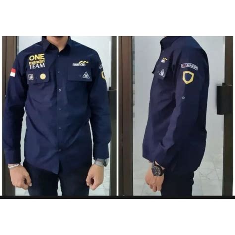 Jual Kemeja Seragam Baju Bank Mandiri Pdl Terbaru Shopee Indonesia