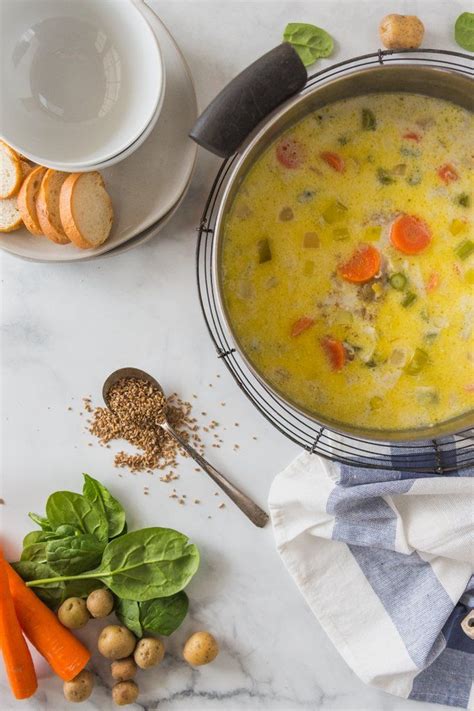 French Spring Soup With Bulgur Wheat Spring Soups Spring Recipes