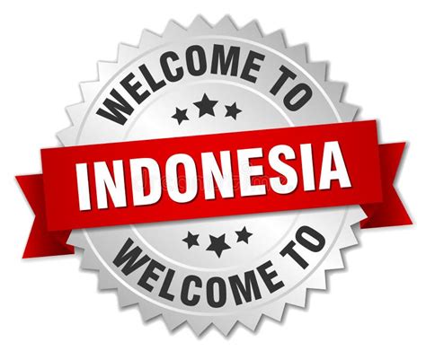 Welcome To Indonesia Badge Stock Vector Illustration Of Badge 121622568