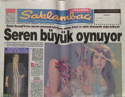 G Nayd N Gazetesi Saklamba Eki Nisan Seren Serengil B Y K