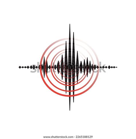 Earthquake Background Seismogram Seismic Measurement Stock Vector Royalty Free 2265188129