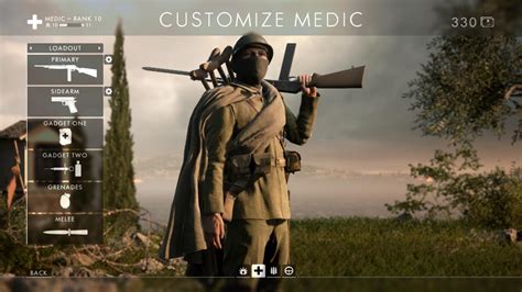 Battlefield 1 Best Class Loadouts For Assault Medic Support Scout