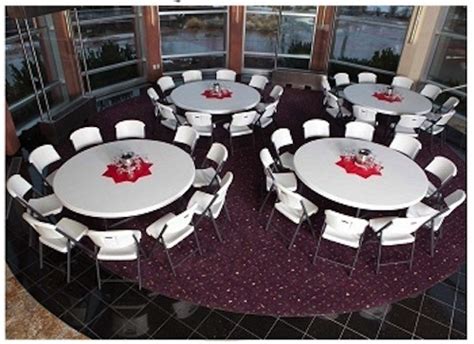 Lifetime 42673 72" Round Tables 4-Pack Sale with Fast & Free Shipping