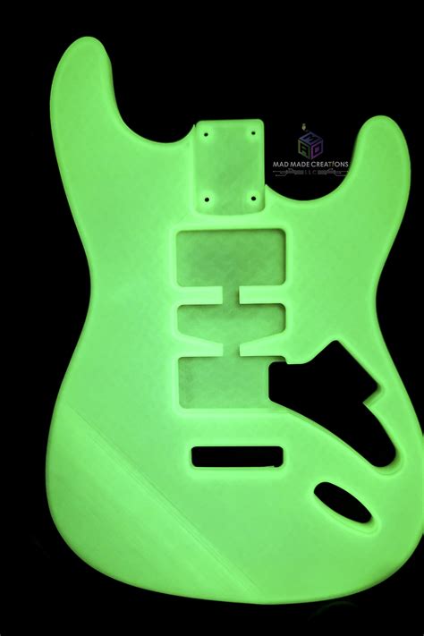 Strat SSS Style Guitar Body - Custom Guitar Body - One Piece 3D printed ...