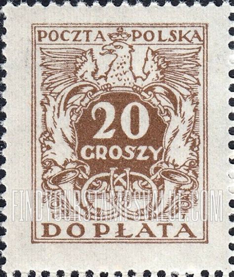 Value of oplata stemplowa stamps