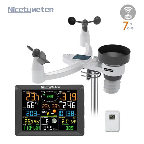 NicetyMeter 7 In 1 Wi Fi Stazione Meteorologica Solare Indoor Outdoor