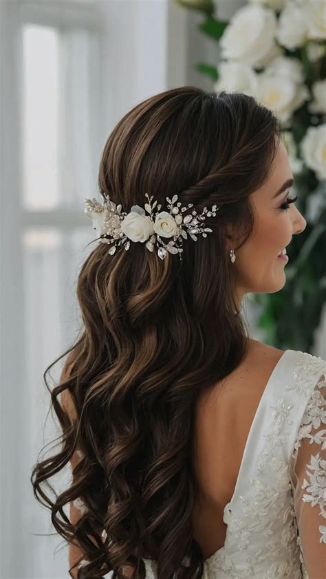 Elegant Half Up Half Down Bridal Hairstyles For All Hair Types
