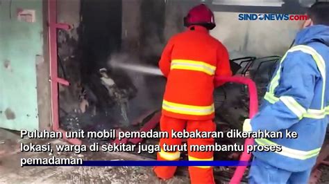 Satu Rumah Kos Petak Ludes Terbakar Didiga Karena Korsleting