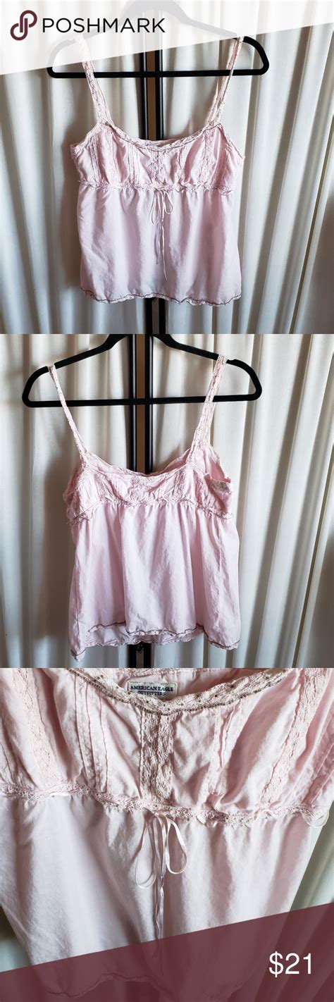 American Eagle Outfitters Sz 10 Dusty Pink Top Pink Tops Spaghetti