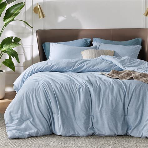 Amazon Bedsure King Size Comforter Set Light Blue King Comforter