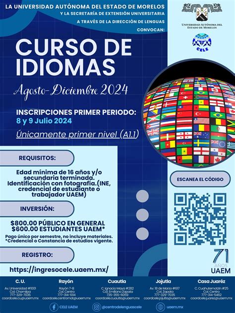 CELE Convocatoria De Inscripciones Agosto Diciembre 2024 Escuela