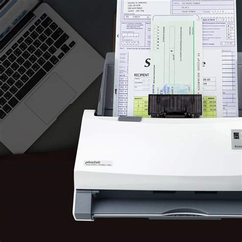 Plustek SmartOffice PS406U Plus Duplex Document Scanner With Ultrasonic