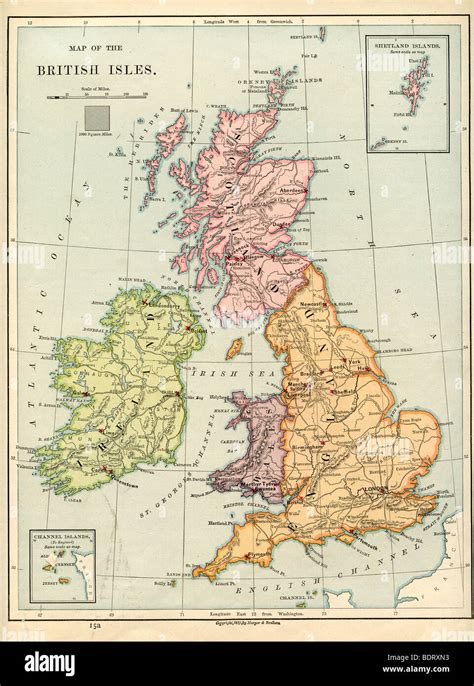 British isles map hi-res stock photography and images - Alamy