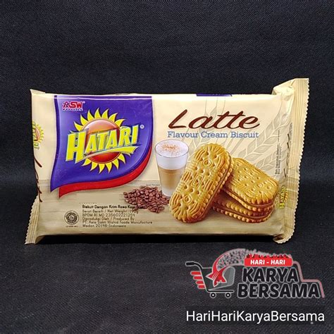 Jual Asw Biskuit Hatari Latte Cream Gr Shopee Indonesia