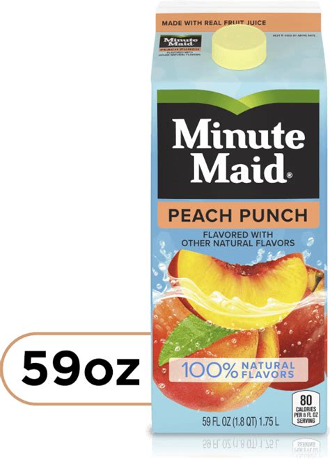 Minute Maid Premium Peach Fruit Juice Drink 59 Fl Oz Shop Quality