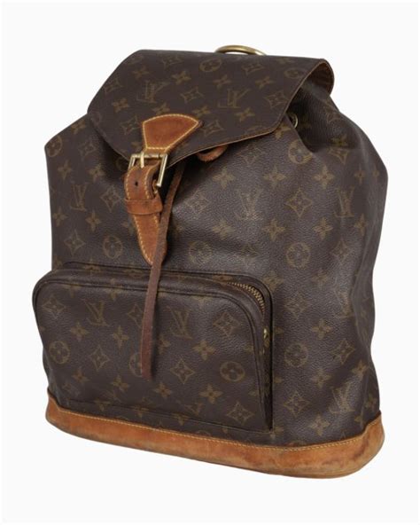 Mochila Louis Vuitton Original Montsouris GM Monograma Feminina