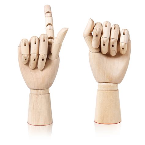 Buy Pcs Flexible Wood Hand Model Wooden Artist Drawing Manikin