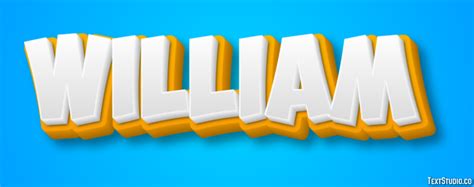 William Text Effect And Logo Design Name