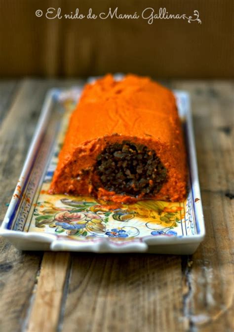 PASTEL DE MORCILLA Y PIMIENTOS CONFITADOS EL nido DE MAMÁ GALLINA