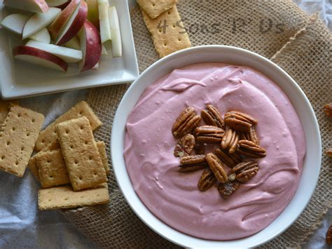 Creamy Cranberry Dip With Candied Pecans 3 4 Sons R Us