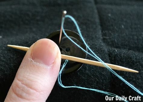 How to Sew a Button on a Coat and Make it Last - Our Daily Craft