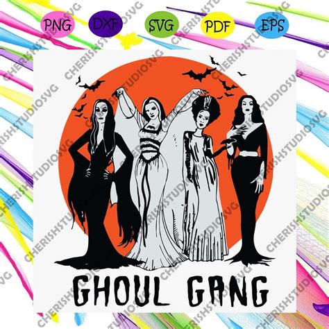 Spooky Ghoul Gang Halloween SVG For Ghost Lovers