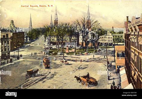 Central Square In Keene NH Stock Photo Alamy