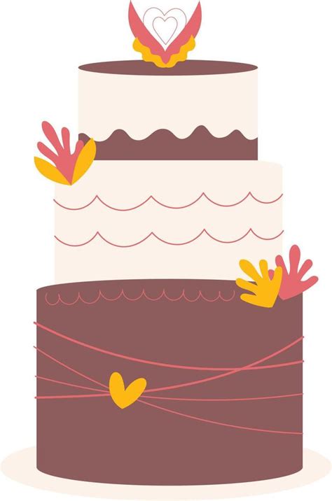 Wedding Cake Illustration 15082051 Vector Art At Vecteezy