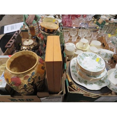 Two Trays Of Assorted Ceramics And Glass