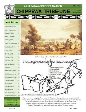 Fillable Online Chippewa Tribe Chippewa Tribe Une Aamjiwnaang Ca Fax