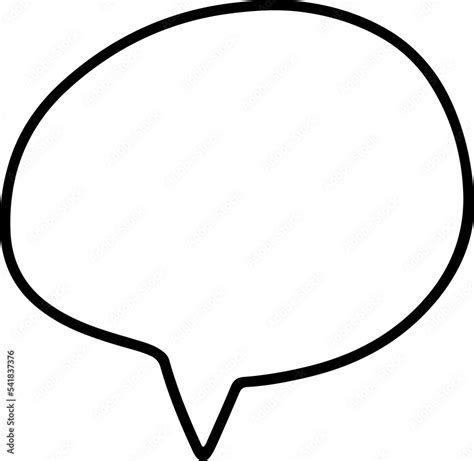 Speech Bubble In Doodle Hand Drawn Chat Speech Bubble In Png Balloon