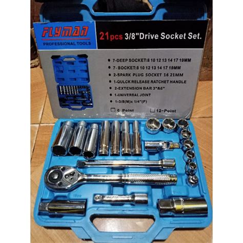 Pcs Drive Socket Set Original Flyman Heavy Duty Shopee Philippines